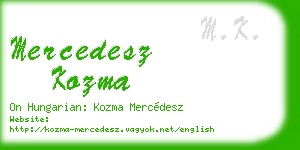 mercedesz kozma business card
